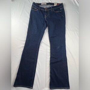 X2 - Women’s Jeans - Low Rise - Flare Leg - Size 8 - Dark Blue - Cool Pockets